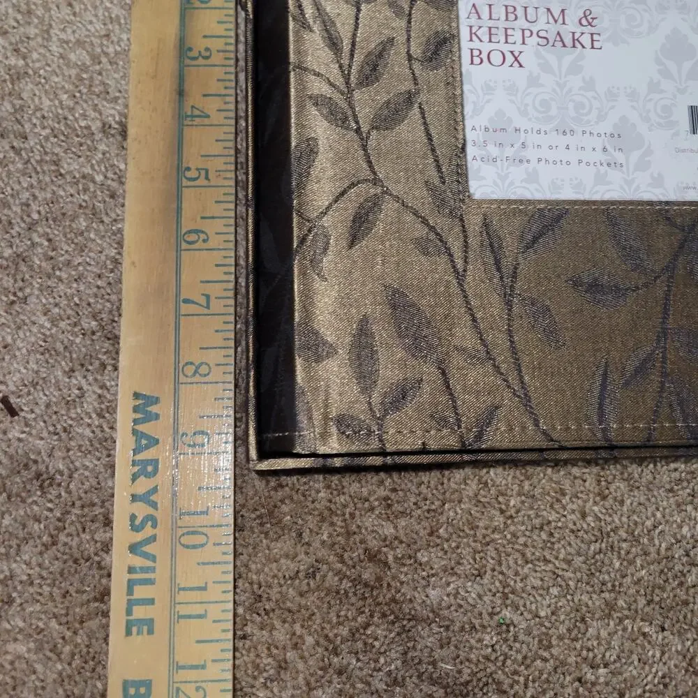 Keepsake Box & Photo Album Paper Holds 160 4” X‎ 6 Photos Never Used